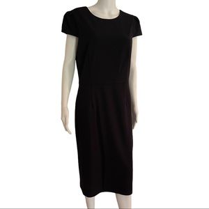 Betsey Johnson Capped-Sleeve Black Dress